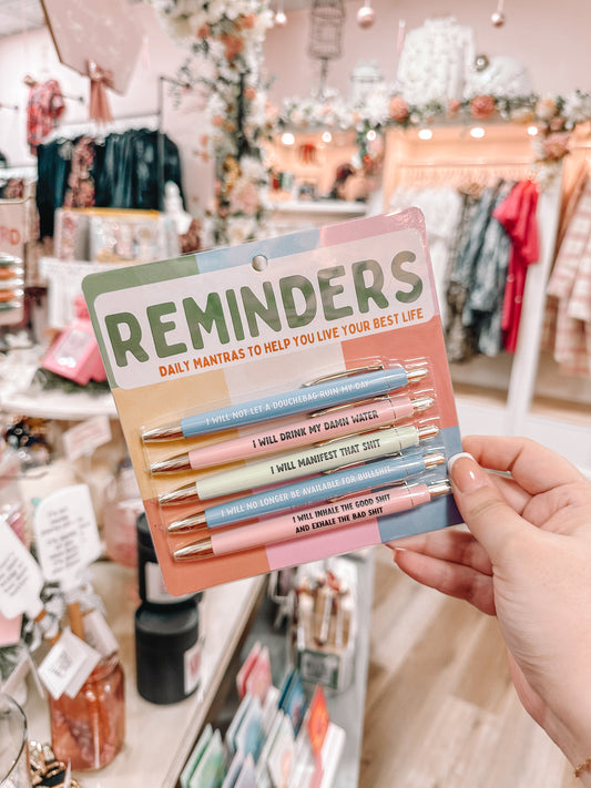 Reminders Pen Set